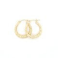 Bamboo Hoop Earring in Yellow Gold image 0
