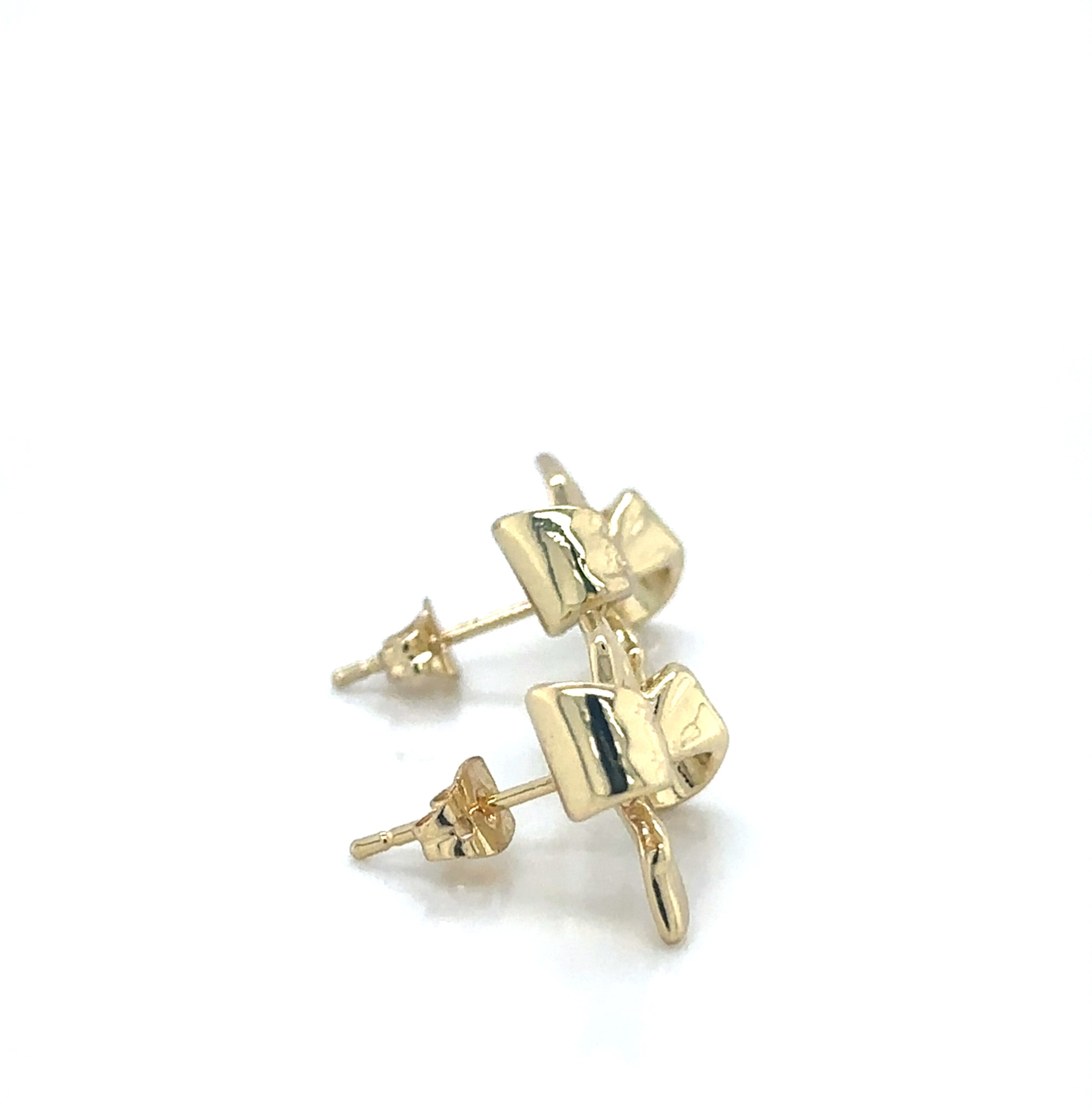 Delicate Gold-Plated Bow Stud Earrings image 4