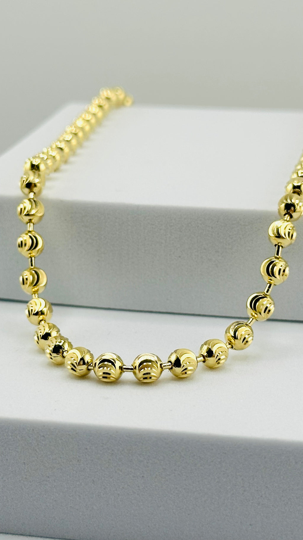 Moon Cut Chain in 14K Real Gold image 1