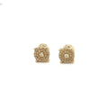 14k Gold 0,42Ct Diamond Earrings, Real Diamond Earrings,14K Solid Gold Round Stu image 0
