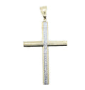 Diamond Cut Cross Pendant in 14K Real Gold image 0