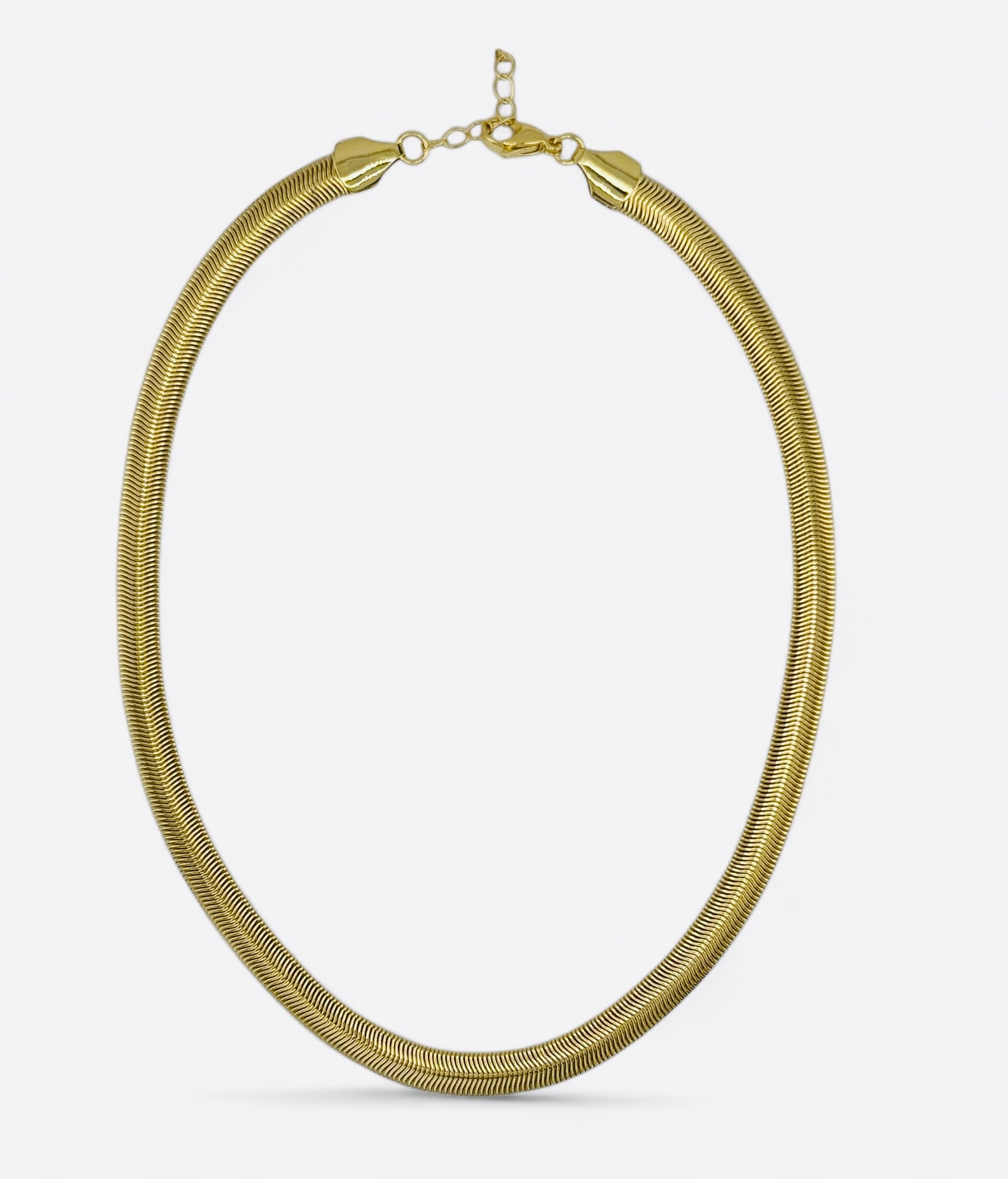 Radiance Gold-Plated Snake Chain Necklace image 1