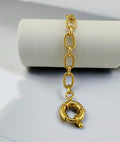 Aurora Gold-Plated Rope Link Bracelet image 0