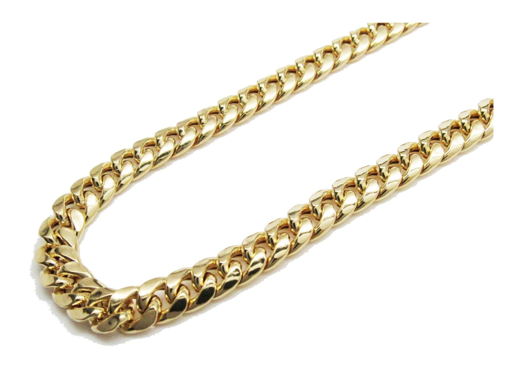14K Hollow Miami Cuban Link Chain image 0
