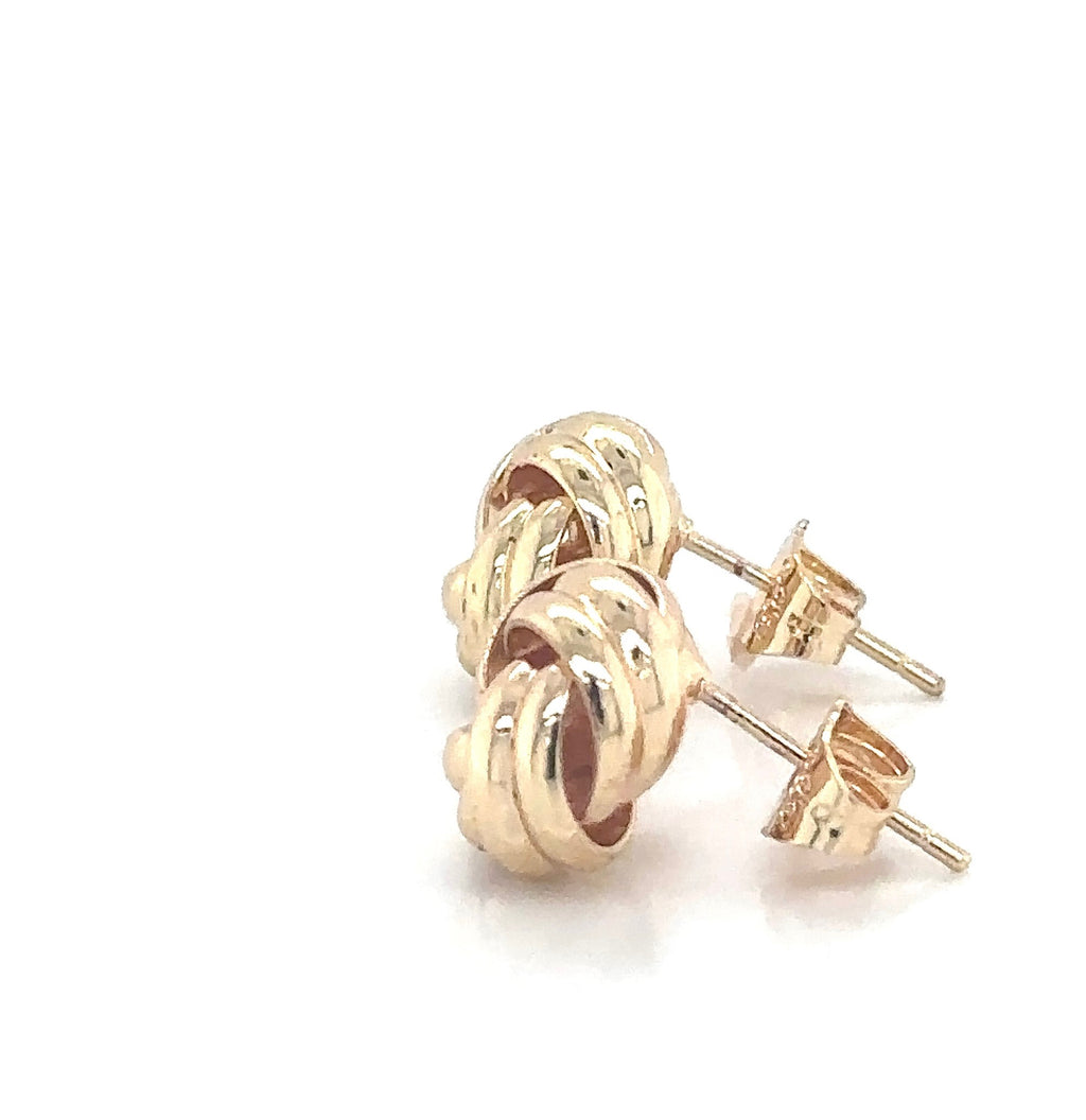Classic Gold-Plated Love Knot Stud Earrings image 3