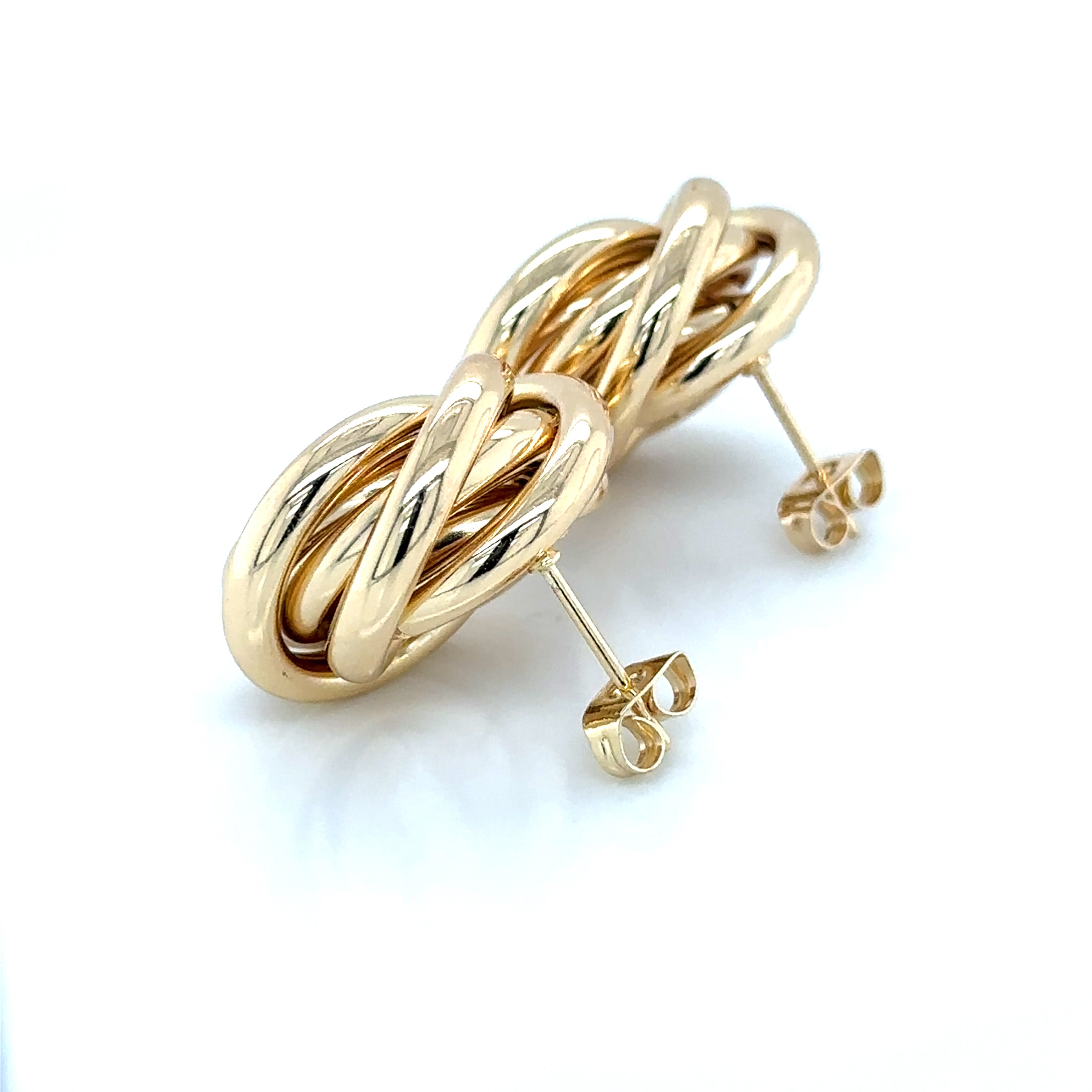Timeless Gold-Plated Infinity Knot Earrings image 3