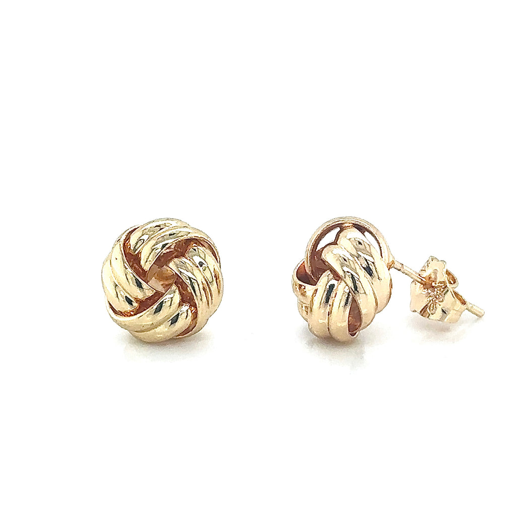 Classic Gold-Plated Love Knot Stud Earrings image 4