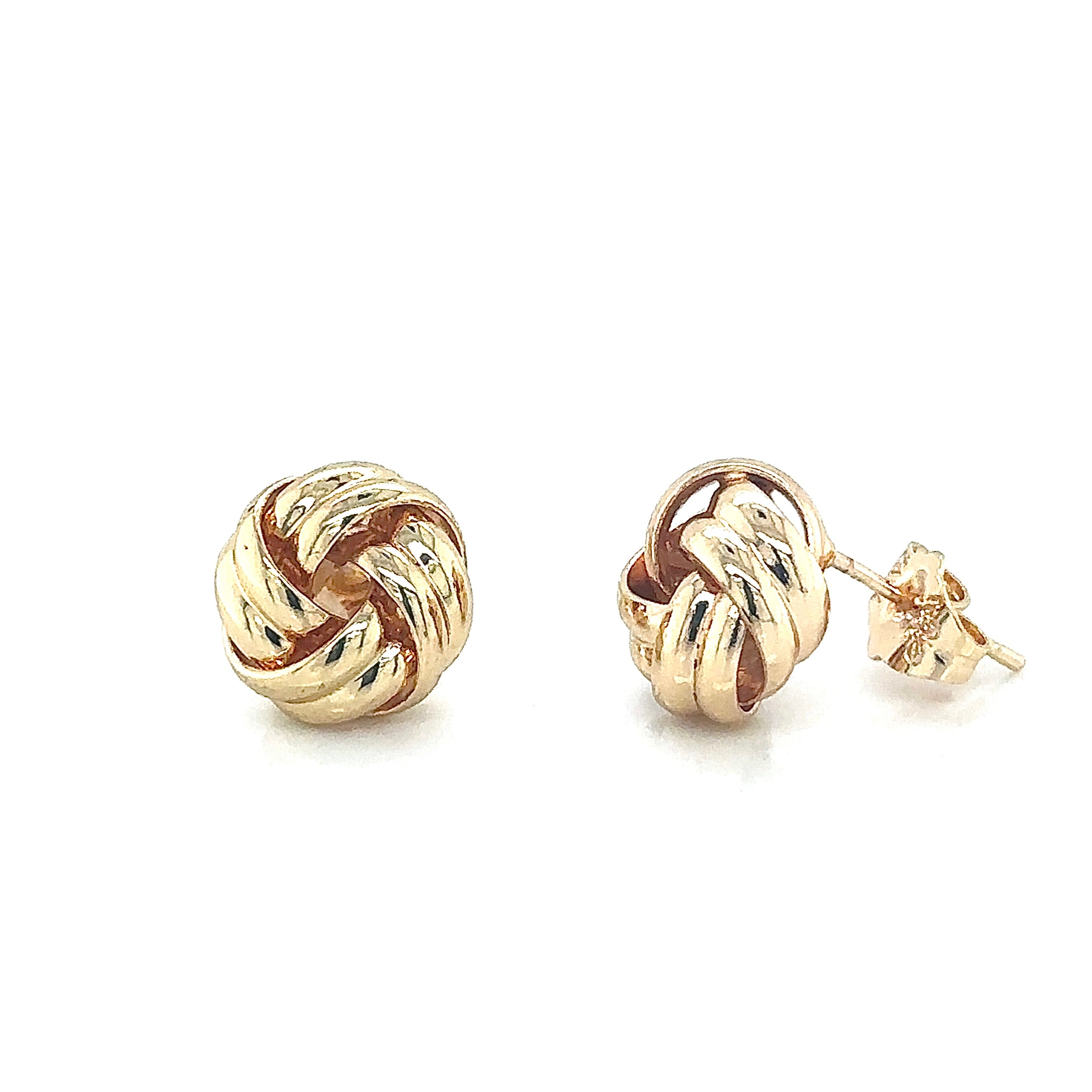 Classic Gold-Plated Love Knot Stud Earrings image 4