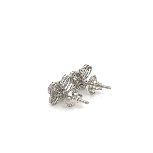 14k Gold 0,57Ct Diamond Earrings, Real Diamond Earrings,14K Solid Gold butterfly image 1