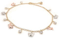 14K Real Gold Women’s Anklet with Butterfly Charm image 0