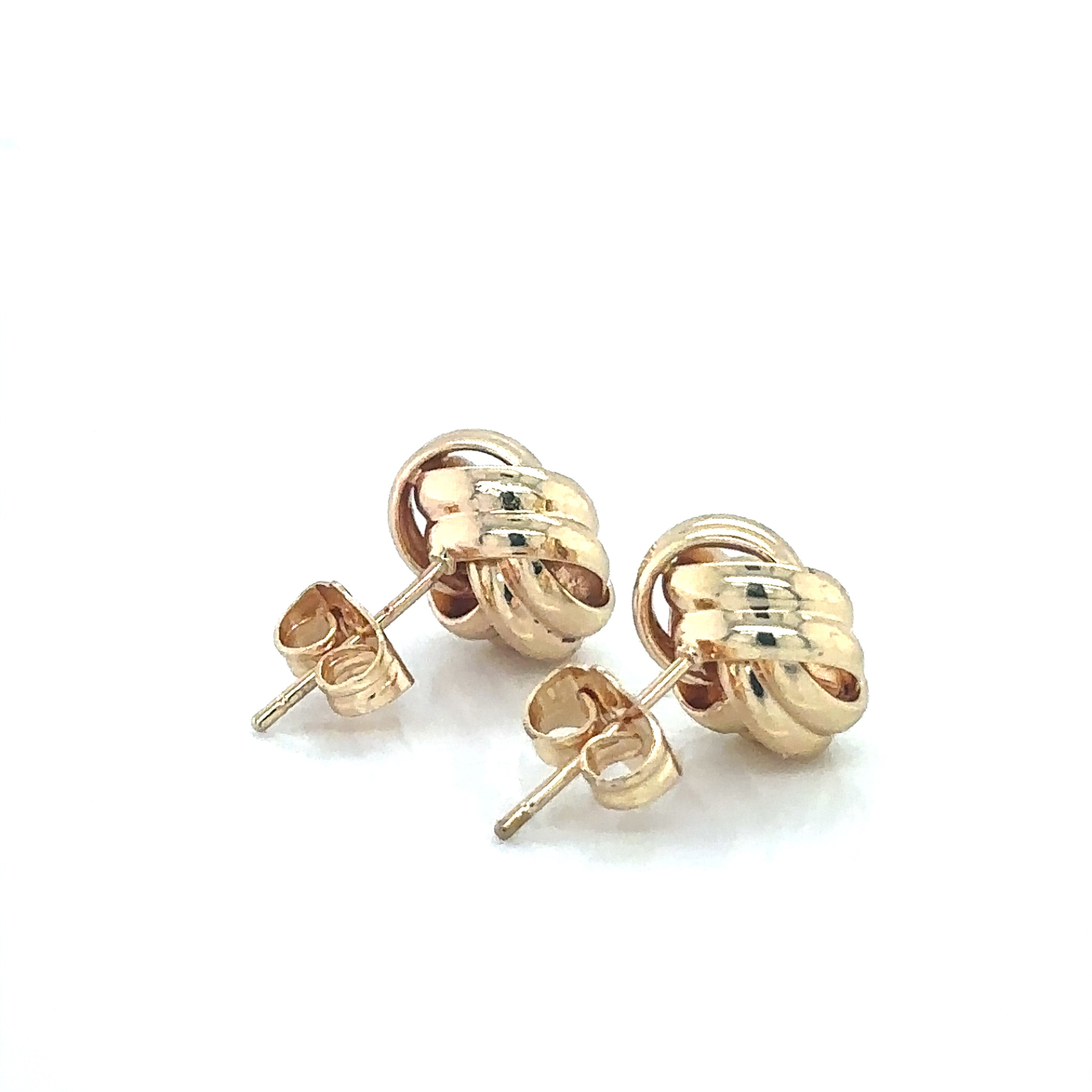 Classic Gold-Plated Love Knot Stud Earrings image 2
